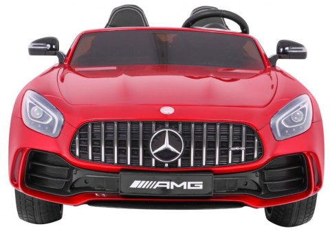 Mercedes-Benz GT R dla dzieci Lakier Czerwony + Napęd 4x4 + Nawiew powietrza + Pilot + EVA + MP3 LED