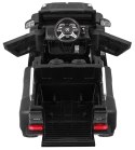 Auto Mercedes G63 6x6 dla dzieci Czarny + 2 Pedały gazu + Regulacja siedzenia + Audio LED + Bagażnik + Kufer dla rodzica