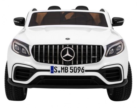 Auto Mercedes GLC 63S dla dzieci Biały SUV + Napęd 4x4
