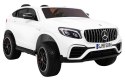 Auto Mercedes GLC 63S dla dzieci Biały SUV + Napęd 4x4