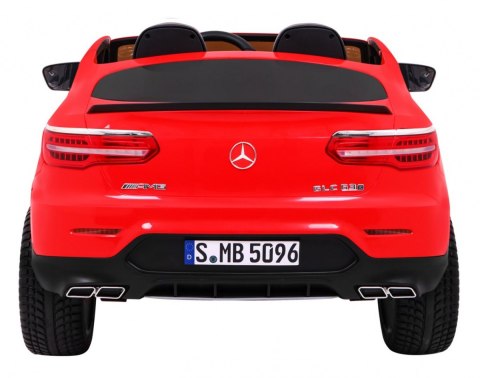 Auto Mercedes GLC 63S dla dzieci Czerwony Suv + Napęd 4x4