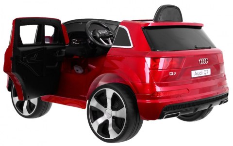 Audi Q7 Lift na akumulator dla dzieci Lakier Czerwony + Pilot + Wolny Start + EVA + MP3 LED
