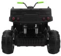 Quad XL ATV 2,4GHz na akumulator dla dzieci Czarno-Zielony + Pilot + Napęd 4x4 + Bagażnik + Wolny Start + EVA + Audio LED
