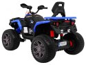 Quad Maverick 4x4 Elektryczny Pojazd dla dzieci Niebieski + Koła EVA + Panel audio + LED