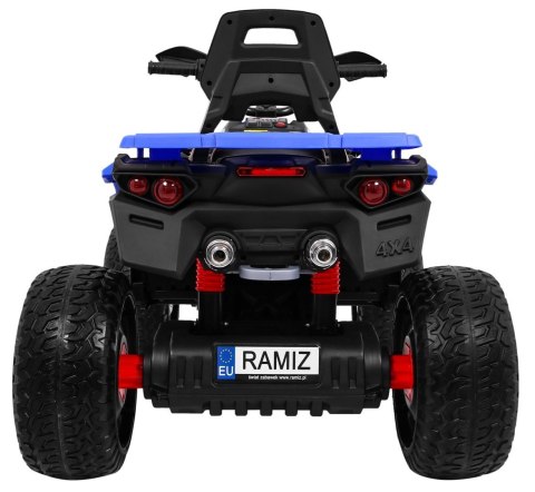 Quad Maverick 4x4 Elektryczny Pojazd dla dzieci Niebieski + Koła EVA + Panel audio + LED