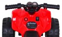 Quad The Fastest na akumulator dla dzieci Czerwony + Silnik 25W