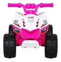 Quad The Fastest na akumulator dla dzieci Różowy + Silnik 25W
