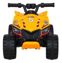 Quad The Fastest na akumulator dla dzieci Żółty + Silnik 25W