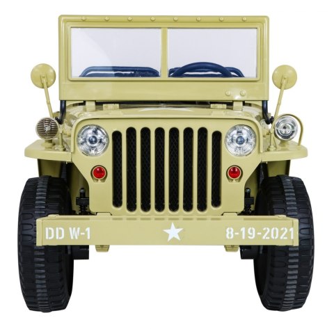 Autko Wojskowe Retro dla 3 dzieci Matcha 4x4
