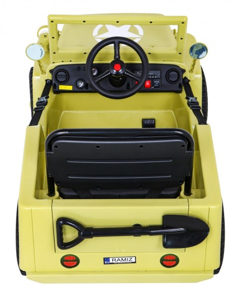 Autko Wojskowe Retro dla dzieci Beżowy + Napęd 4x4