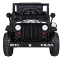 Autko Wojskowe Retro dla dzieci Czarny + Napęd 4x4