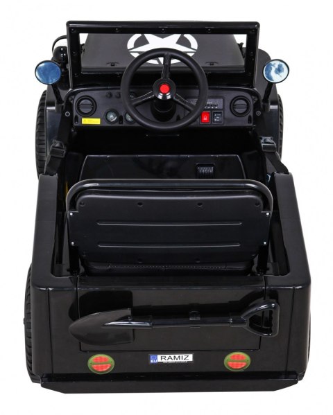 Autko Wojskowe Retro dla dzieci Czarny + Napęd 4x4