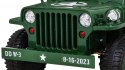 Autko Wojskowe Retro dla dzieci Zielony + Napęd 4x4 + Pilot + 2 Bagażniki