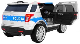 Auto SUV Policja na akumulator dla dzieci + Syreny + Światła + Megafon + Pilot