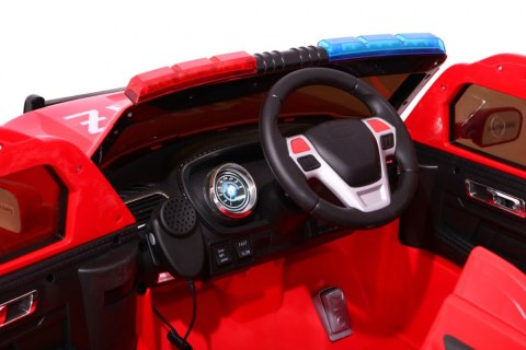Auto SUV Straż Pożarna na akumulator dla dzieci + Syreny + Światła + Megafon + Pilot