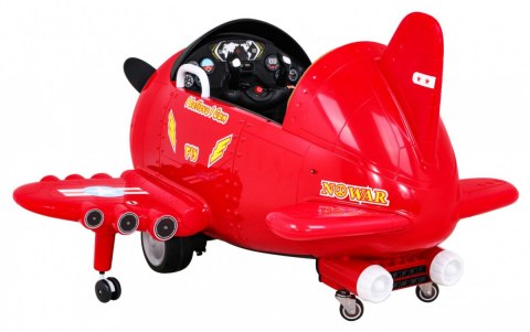 Samolot F99 Sky Limit na akumulator dla dzieci Czerwony + Ruchome śmigło + Pilot + Kółka pomocnicze + Audio LED + EVA