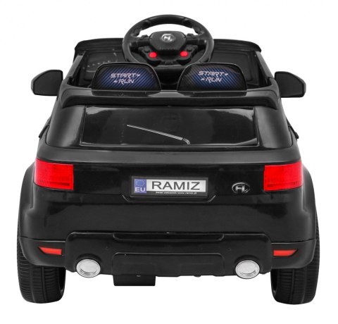 Autko Start Run na akumulator Czarny + Pilot + Bezpieczny SUV