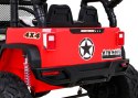 Autko terenowe Brothers na akumulator Czerwony + Pilot + Wolny Start + EVA + LED MP3