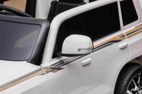 Toyota Land Cruiser na akumulator Biały SUV + Pilot + Schowek