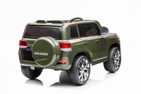 Toyota Land Cruiser na akumulator, Zielony SUV + Pilot + Schowek