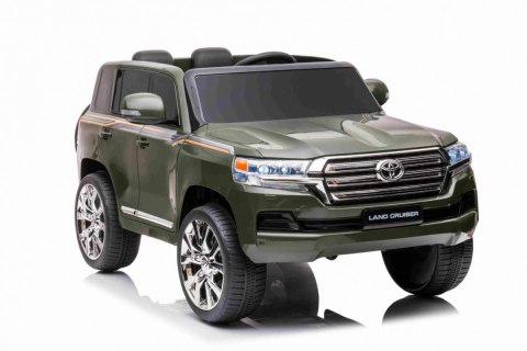 Toyota Land Cruiser na akumulator, Zielony SUV + Pilot + Schowek