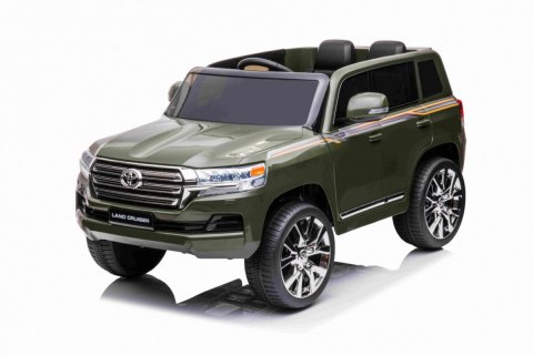 Toyota Land Cruiser na akumulator, Zielony SUV + Pilot + Schowek