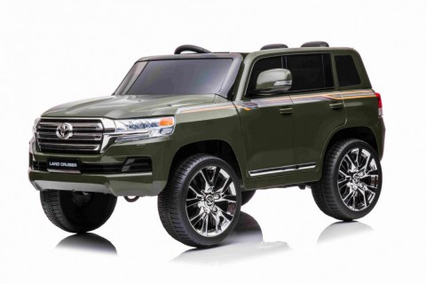 Toyota Land Cruiser na akumulator, Zielony SUV + Pilot + Schowek