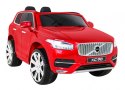 Volvo XC90 - SUV na akumulator dla dzieci Lakier Czerwony + Pilot + Bagażnik