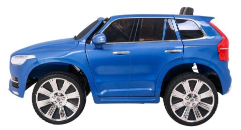 Volvo XC90 na akumulator dla dzieci - SUV - Lakier Niebieski + Pilot + Bagażnik