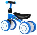 Pierwszy Rowerek biegowy PettyTrike dla dzieci Niebieski 4-kołowy Jeździk SporTrike