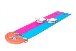 Podwójny Ślizg wodny dla dzieci 3+ BESTWAY Tor 488cm + 2 dmuchane poduszki Lamy