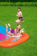 Podwójny Ślizg wodny dla dzieci 3+ BESTWAY Tor 488cm + 2 dmuchane poduszki Lamy