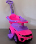 Pchacz J4 różowy Pchacz Jeździk, chodzik, muzyka, klakson