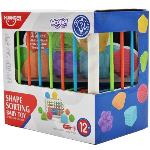 WOOPIE Elastyczna Kostka Sensoryczna Sorter dla Dzieci 13 el.