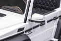 Mercedes G63 AMG Autko na akumulator Biały + Pilot + 6 kół EVA + Wolny Start + MP3 LED