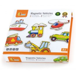 Drewniany zestaw magnesów Pojazdy Viga Toys