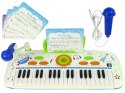 Elektryczne Pianino Keyboard Dla Dzieci Niebieskie Nuty USB