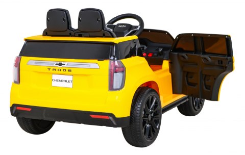 Chevrolet Tahoe - SUV - Elektryczne Autko dla dzieci Żółte + Pilot