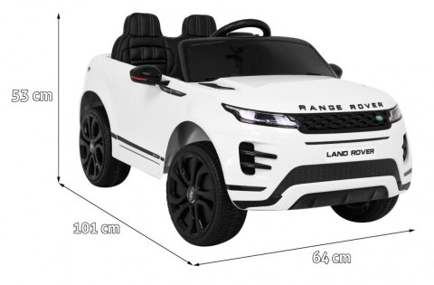 Range Rover Evoque na akumulator dla dzieci Biały SUV + Pilot