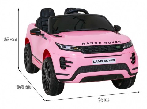 Range Rover Evoque na akumulator dla dzieci Różowy SUV + Pilot