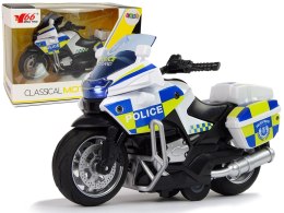 Motocykl Policyjny 1:14 Napęd Pull-Back Dźwięk Światła