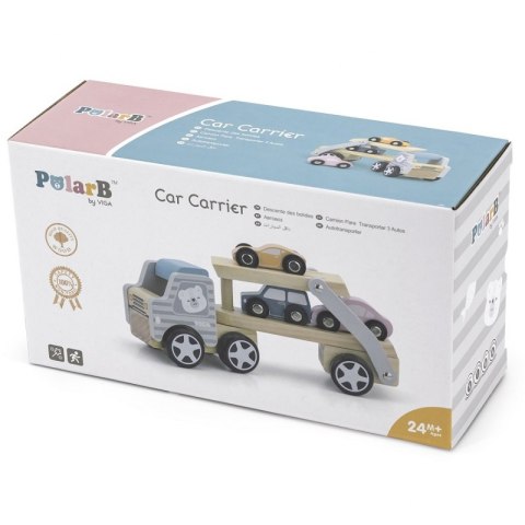 Drewniana laweta z samochodzikami Viga Toys PolarB