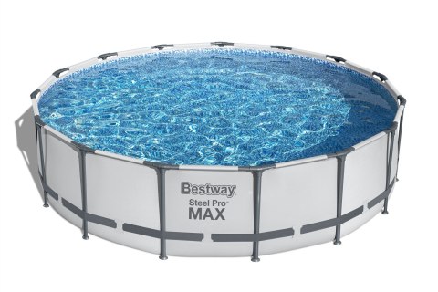 Basen stelażowy Steel Pro MAX 457x107 15FT BESTWAY 5w1 + Pompa + Drabinka + Pokrywa
