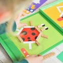 Tooky Toy Układanka Gra Logiczna Łamigłówki Klocki Magnetyczne dla Dzieci 49 el.