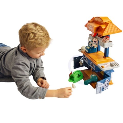 WOOPIE Domek 2w1 Sklep Zoologiczny + Salon Urody 33 el.