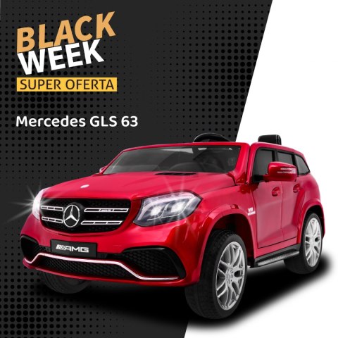 Auto na akumulator Mercedes AMG GLS63 dla dzieci Czerwony SUV + Lakierowany + 4x4