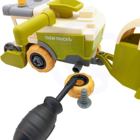 WOOPIE Zestaw Konstrukcyjny do Skręcenia Kombajn Stajnia Figurki + Konik