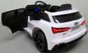AUDI RS6 GT Biały Auto na akumulator EVA Skóra pilot