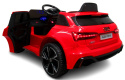 AUDI RS6 GT Czerwony Auto na akumulator EVA Skóra pilot