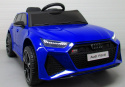 AUDI RS6 GT Niebieski Auto na akumulator EVA Skóra pilot